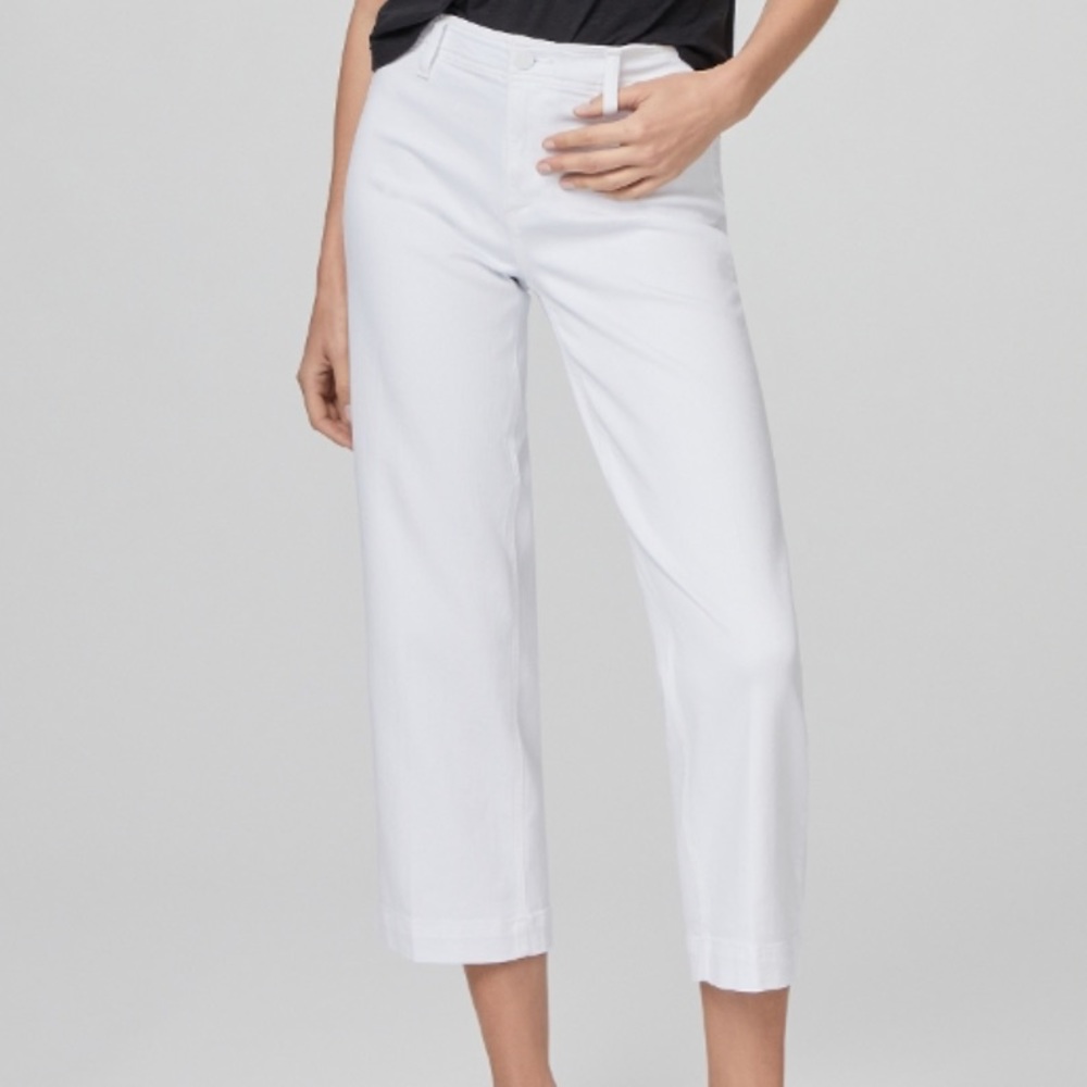 Paige Nellie Mid-Rise Cropped Culottes